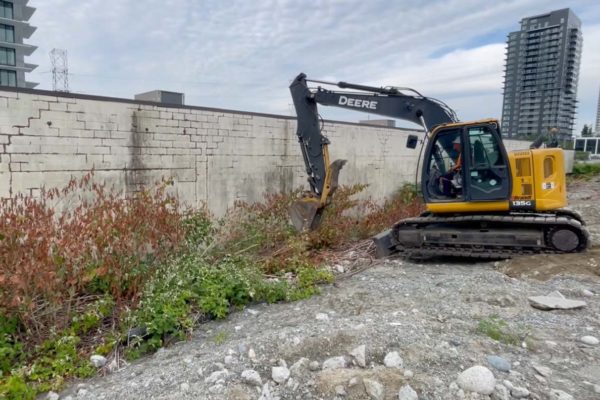 Excavation up to 3 metres underground