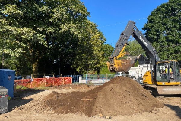 Figure 5 - Physical removal via excavator